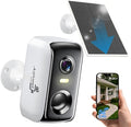 Security Cameras Wireless Outdoor, WIFI Cameras for Home Security with AI Motion Detection Spotlight Siren, Solar Panel Battery Powered, 2K Color Night Vision, 2-Way Talk, Waterproof, Cloud/SD Storage