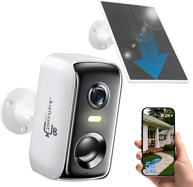 Security Cameras Wireless Outdoor, WIFI Cameras for Home Security with AI Motion Detection Spotlight Siren, Solar Panel Battery Powered, 2K Color Night Vision, 2-Way Talk, Waterproof, Cloud/SD Storage