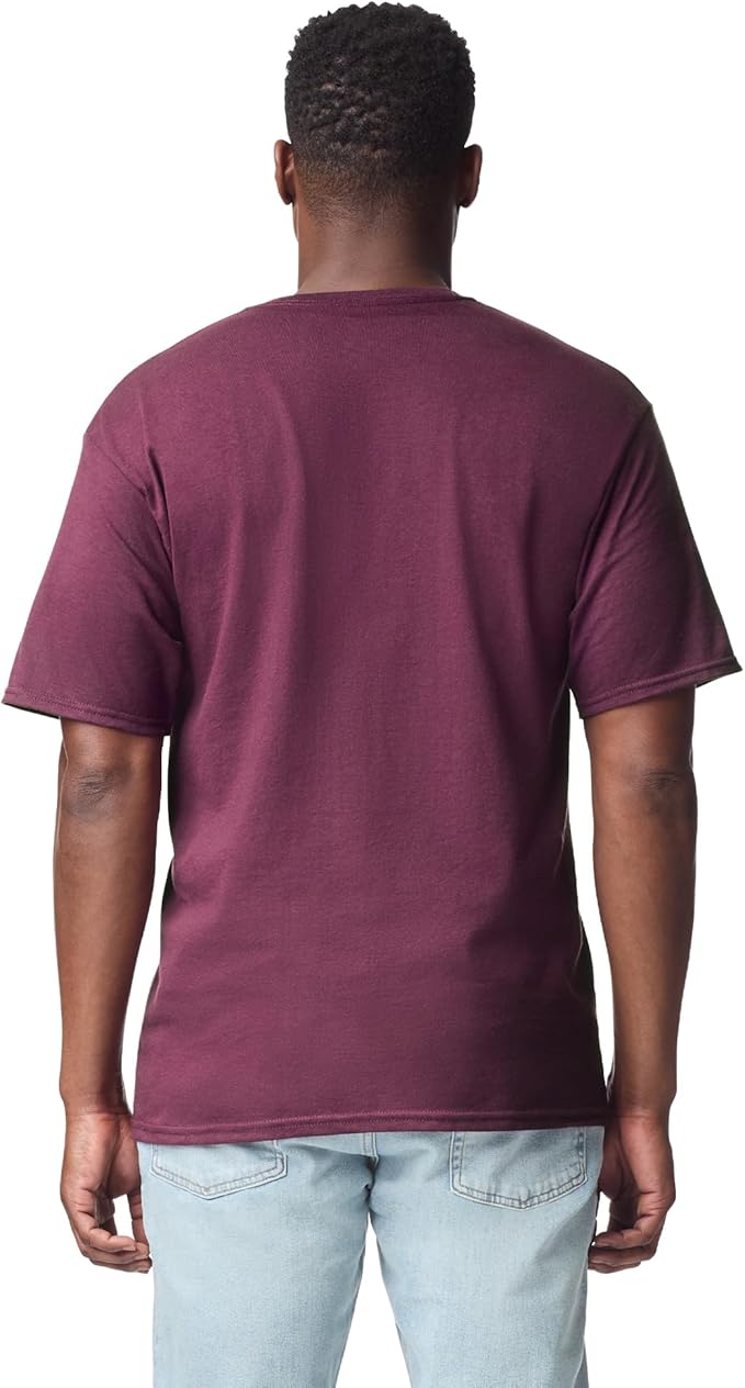 Gildan Unisex Adult DryBlend Workwear T-Shirts with Pocket, 2-Pack