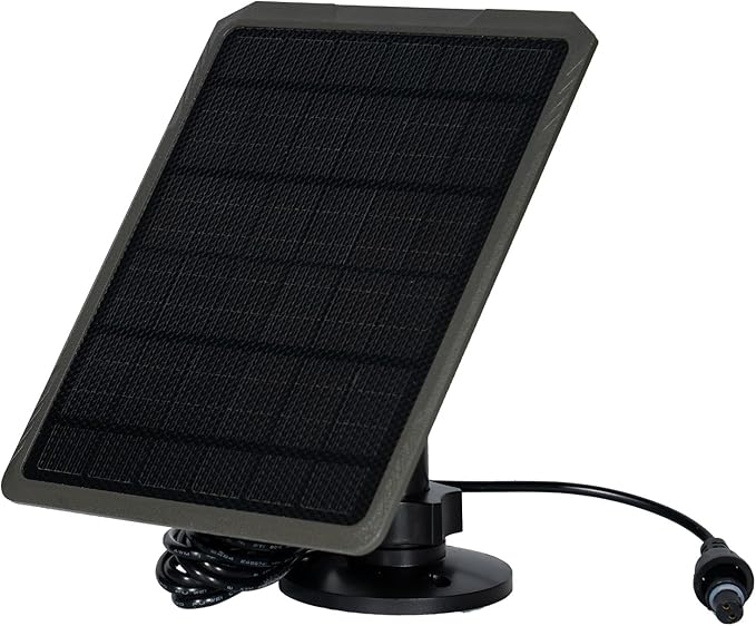 GardePro SP350 Solar Panel with 5200mAh Battery for Trail Cameras, Compatible with A3, E5, A50, E6, E8, X50S, E6 2.0 Pro, X66 Pro & More