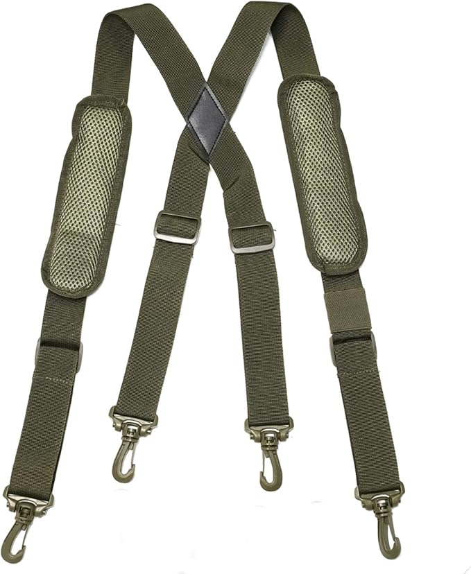 MELOTOUGH Tactical Suspenders Duty Belt Police Suspenders for Law Enforcement Belt with Padded Adjustable Shoulder