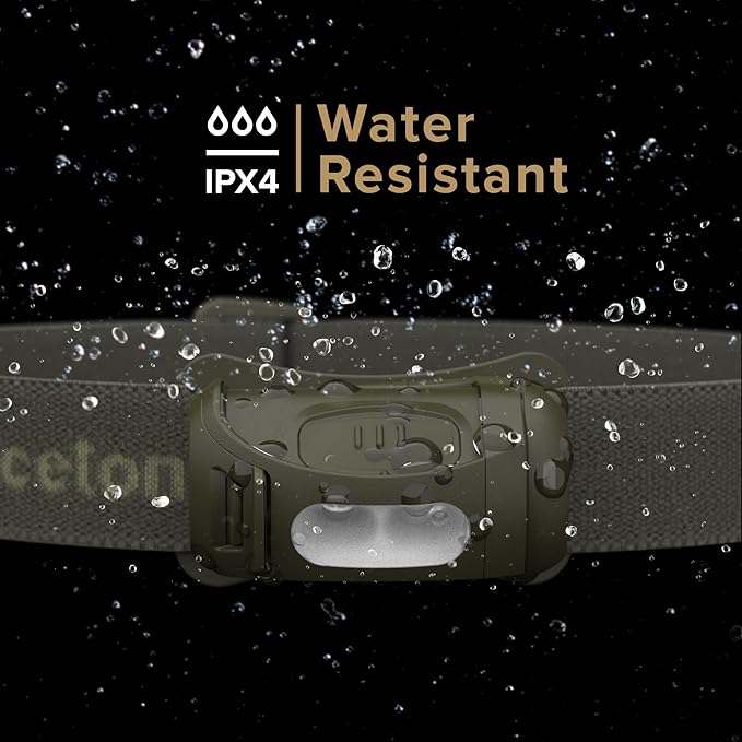 Princeton Tec Fred Headlamp 200 Lumens Dimmable Ultrabright White LED, IPX4 Water Resistance and 41 Hour Burn Time, Perfect for Hiking, Camping, Hunting, Fishing, and Safety Preparedness, Olive Drab
