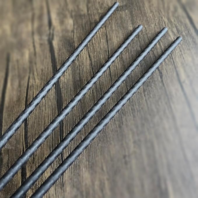 4pcs Carbon Fiber Tube 6mmx4mmx350mm,8/10/12/16/22/25/30mm Available, 3K roll Wrapped Twill Matte Finish.