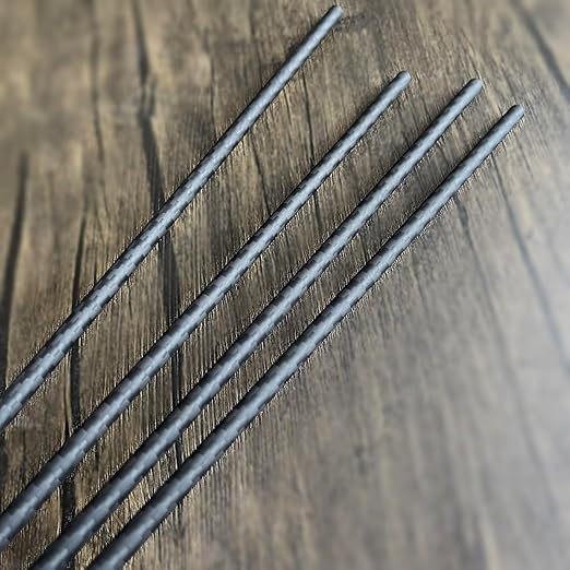 4pcs Carbon Fiber Tube 6mmx4mmx500mm,6~50mm Available, 3K roll Wrapped Twill Matte Finish.