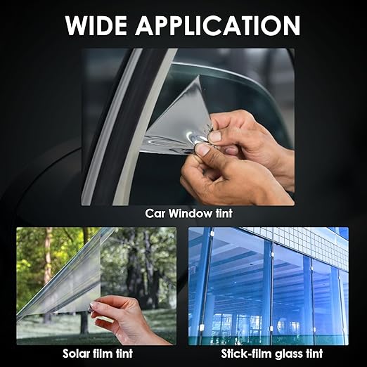 Tint Meter Portable Window Tint Meter Automatic Rotating Screen Window Tint Tester, Automatic Calibration, Measuring VL(Visible Light) UV IR Transmittance and Rejection of Windows, Solar Window Film