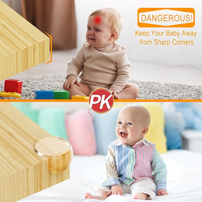 Corner Protectors Baby Proofing (16-Pack),Pre-Taped Table Corner Protectors for Baby, Baby Proof Corners and Edges with Strong Adhesion