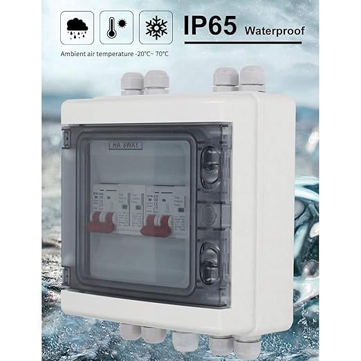 Sonew Reliable DC500V Solar Disconnect Switch with Protection IP65 Water Combiner Box for Home and RV Systems