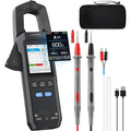 FNIRSI DMC-100 Digital Clamp Meter Multimeter 9999 Counts TRMS, 600A Curve Recording Rechargeable Amp Meter, Measures NCV, AC/DC Voltage Current, Continuity Capacitance Diode Resistance, Temperature