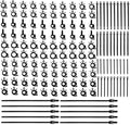 BELOMI Car Wire Loom Clips, Automotive Push Mount Cable Zip Tie, 150 Pcs Auto Wire Loom Routing Clip Assortment, Wiring Harness Clip and Fastener, Replacement Parts for Cars Boat Trailer