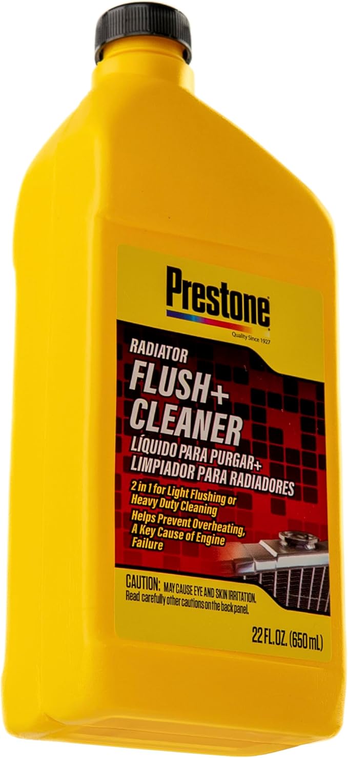 Prestone AS105 Total Cooling System Cleaner for Radiator, Heater Core, and Hoses, 22 oz., 1 pack