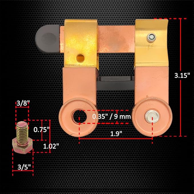 Ampper Side Post Battery Disconnect Switch 12V 24V, Knife Blade Battery Switch Disconnect Power Cut Shut Off for Car Boat RV ATV (Kit)