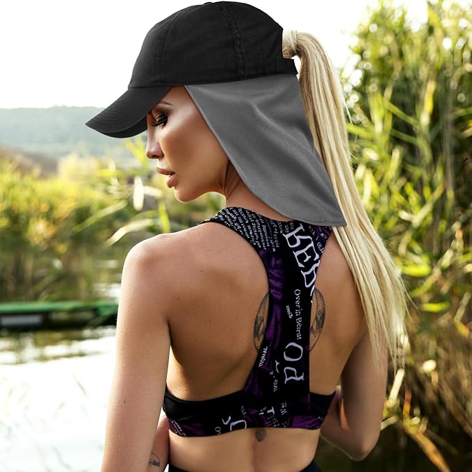 Tatuo Neck Drape UV Sun Protection Gaiter Adjustable Unisex Multifunctional 2 in 1 Face Covering for Outdoor Sports Fishing