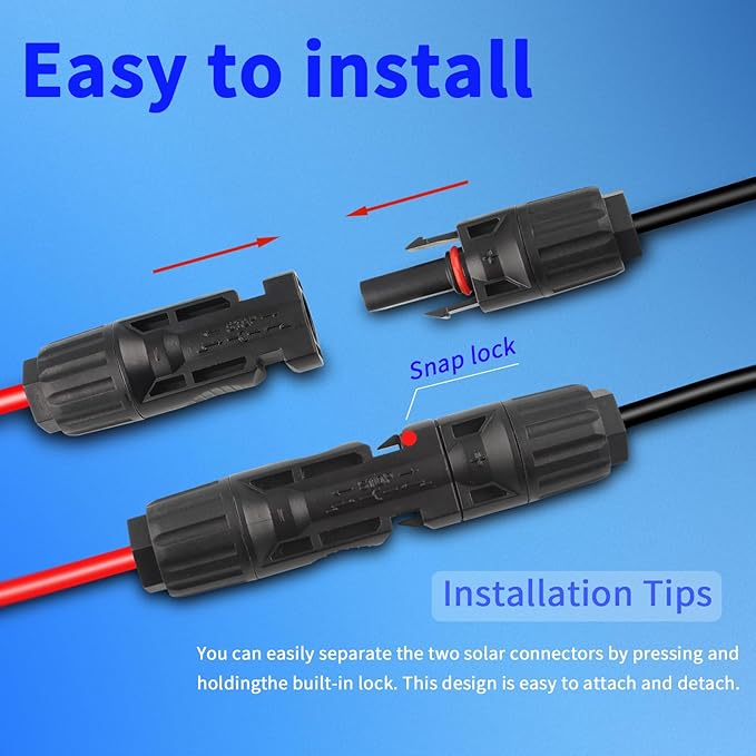 Solar Cable Entry Gland with 10Ft 10AWG Solar Extension Cable,Through RV Roof Solar Entry Housing mc4 for Waterproof Solar Junction Box on Rv,Boat,Camper,Van