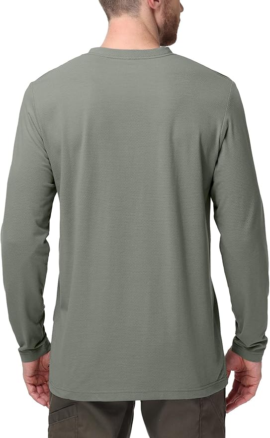 FR Shirts Flame Resistant Shirt 5.5OZ Modacrylic Permanently Flame-Retardant FR Baselayer for Men Light Weight CAT1