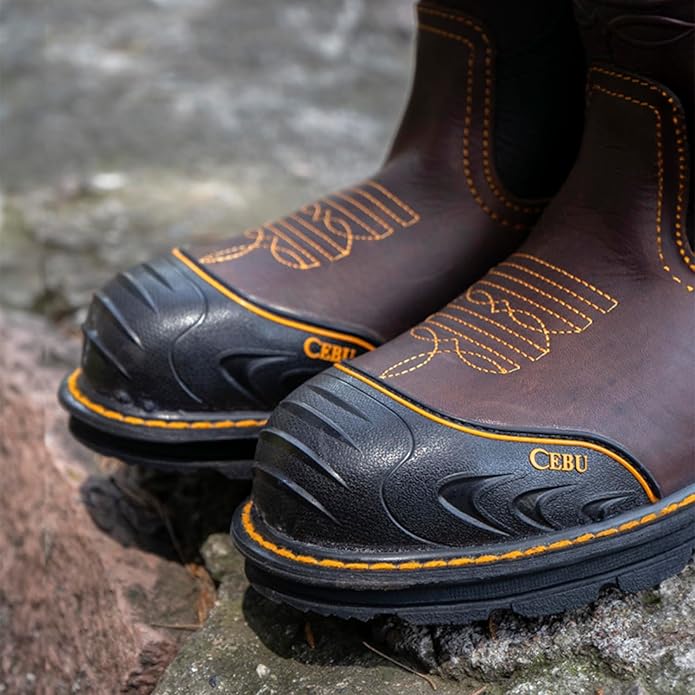 CEBU | Farmer Boots | Work Boots for Men | Handcrafted | Shark Shield Technology | For Professional Jobs