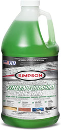 Simpson Cleaning 88283 Cleaner, Concentrated Soap Solution for Pressure Washers and Spray Bottles, Use on Concrete, Vinyl Siding, Appliances, Windows, Cars, Fences, Decks, Green, 1 Gallon