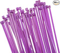 8 inch Zip Ties-0.14" Width, 100 PCS Wire Ties with 40lbs Strength, Self-Locking Nylon Cable Ties, UV Resistant, High/Low Temperature Resistant, for Home, Office, Fencing, and Gardening-Purple