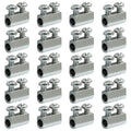 20 Pcs Stainless Steel Wire Rope Cable Clamps, Adjustable Clamp Double Hole Fastener, New Upgrade Fastener(3.0mm Wire Holes)