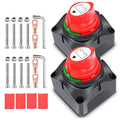 Nilight 2 Pack Battery Switch 12V 24V 48V 275A On/Off Heavy Duty Battery Power Cut Master Switch Disconnect Isolator for Truck Vehicle Trailer RV Marine Boat Yacht