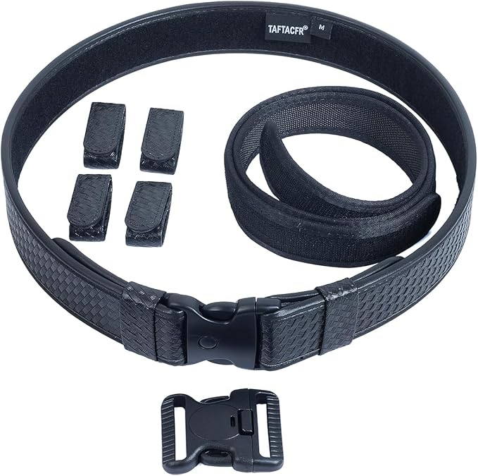 TAFTACFR Duty Belt for Law Enforcement Utility Security Military Police 2.0" Tactical Patrol Belt Set