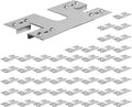 50pcs Solar Panel Grounding Clip Washer Spacer 28x50mm Solar Panel Grounding Gasket Fits Photovoltaic Systems Solar Panel Grounding Washer