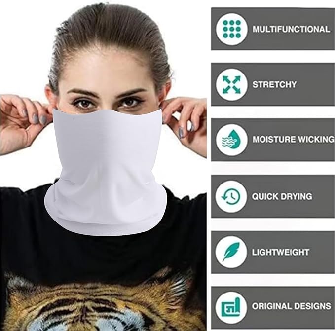 Neck Gaiter Masks Tube Scarf,Seamless Bandanas Buffs Gators,Ourdoor Face Mask Face Covering Multi Headwear