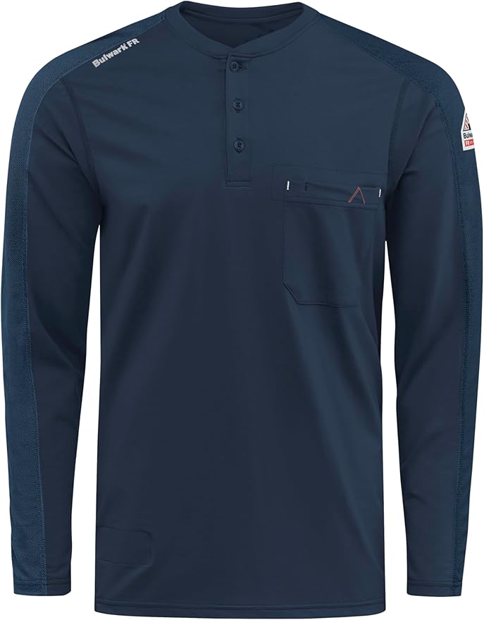 Bulwark FR Men's Flame Resistant Flex Knit Henley