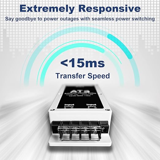 AC 110V 20A Dual Power Automatic Tranfer Switch,Two Ways 0.015S High Speed Tranfer Switch, ATS Auto Transfer Switch