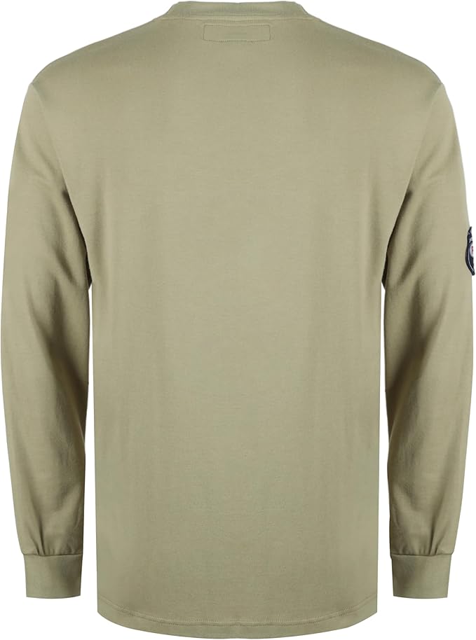 BOCOMAL FR Shirts Lightweight Classic Crew Long Sleeve Fire Resistant Shirt CAT2