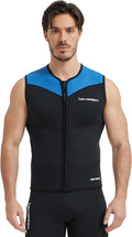 Lemorecn Mens Wetsuit Top Premium Neoprene 3mm Zipper Wetsuit Vest