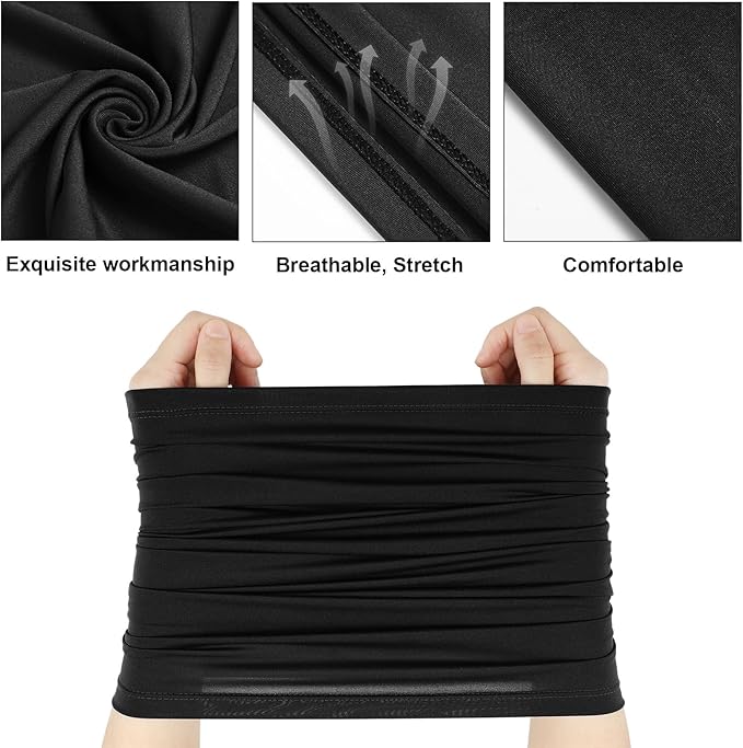 Geyoga 6 Pieces Summer UV Protection Cooling Neck Gaiter Face Clothing Neck Gaiter Mask Scarf Sunscreen Breathable Bandana