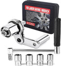 Torque Multiplier Wrench Set, Heavy Duty Labor Saving Lug Nut Remover, 1/2" Drive Square, 1:16 Gear Ratio Hand Lug Nut Wrench Kit for Automotive Tire Nuts Removal (Max 680NM)