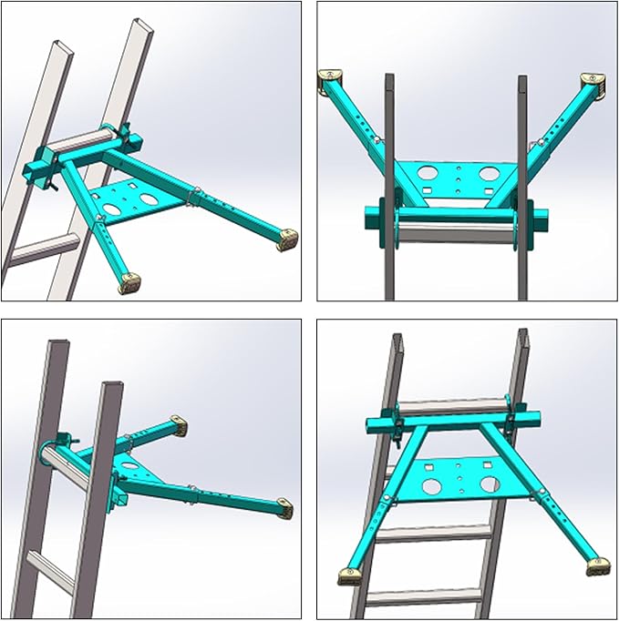 Ladder Stabilizer for Roof Gutter,Ladder Standoff for Roof,Wall Standoff,Solid and Reliable Easy to Use,380 Lbs Weight Rating