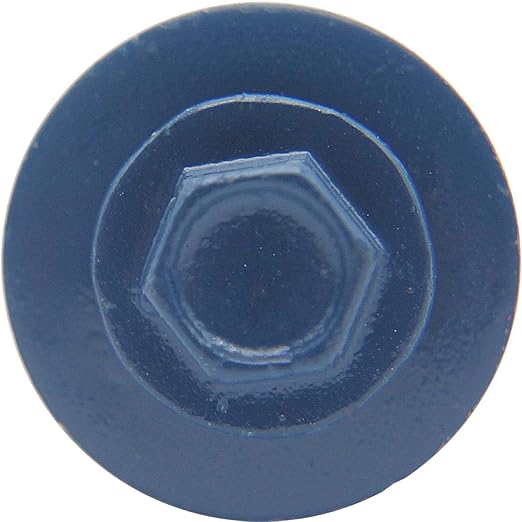 Metal Roofing Screws: (250) 12 x 2 Gallery Blue Hex Sheet Metal Roof Screw. Sharp Point Metal to Wood siding Screws. 5/8" EPDM Washer