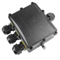 4 Way Electrical Junction Box, La Vane IP68 Waterproof 4 Way Cable Connector Lighting Connector Electric External Coupler, Cable Gland Ø 4-14mm