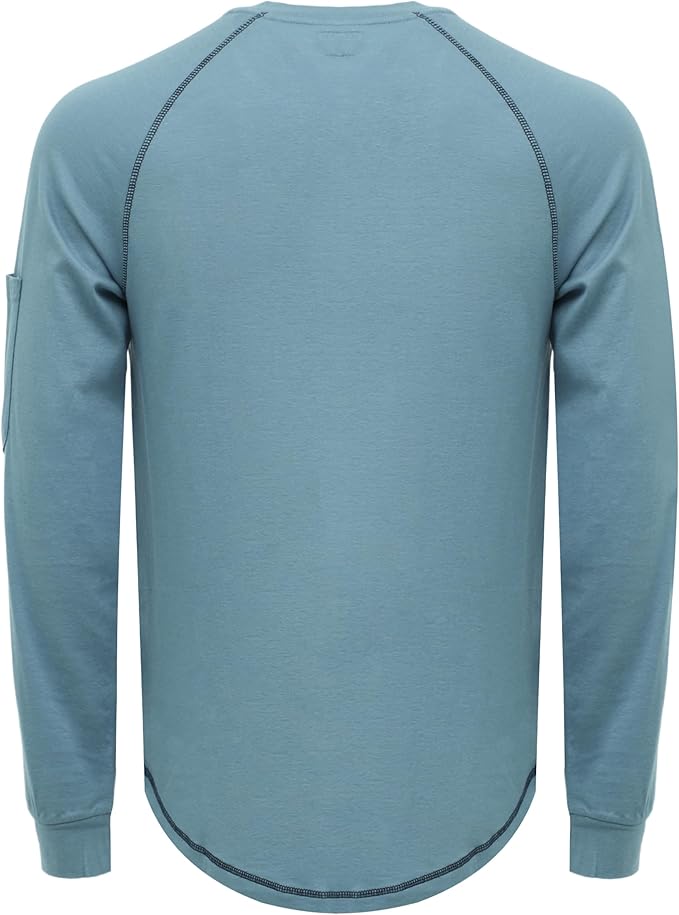 VATRENUS FR Shirts Henley 5.5oz 100% Cotton Flame Resistant Long Sleeve T-Shirts