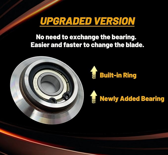 Upgraded Replacement Blade for Copper Wire Stripping Machine Powered Cable Stripper Cutters, Comes with the built-in Bearing, 12mm ID. x 53mm OD. (0.47in ID. x 2.08in OD.)
