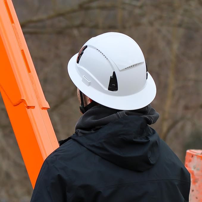 Malta Dynamics APEX Safety Helmets – Type 2 Class C Safety Hard Hat, Full Brim, Vented, Rated for Top, Front, Back, and Side Impact, OSHA and ANSI Compliant