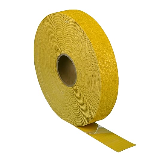 Reflective Pavement Marking Tape Slip-Resistant and Durable, Heavy-Duty Rubber Base for Outdoor Applications, Perfect for Driveways, Walkways, and Parking Areas (Yellow, 2 Inch X 108 Feet)