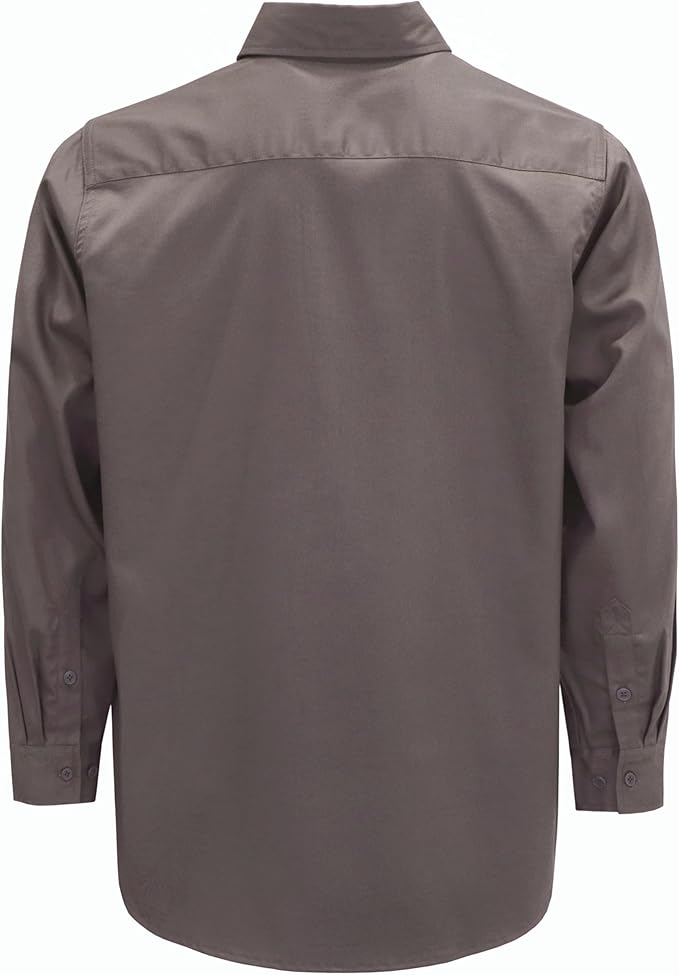 BOCOMAL FR Shirts 6.25oz Lightweight Welding Shirts Flame Resistant Men's Fire Retardant Shirt