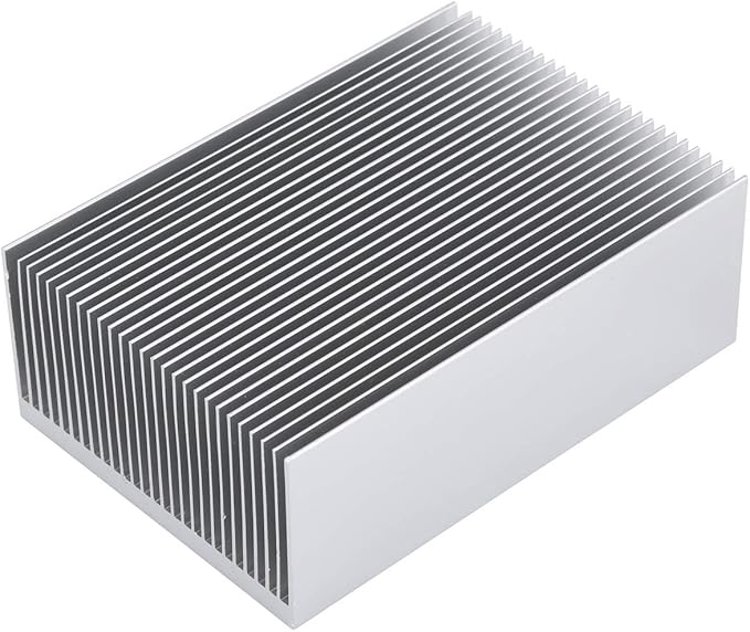 Large Aluminum Heat Sink 3.94" x2.71" x 1.41" / 100mm x 69mm x 36mm Heatsink High Power Cooling Plate 27 Fin Radiator GPU Cooler IC Module PC Computer Led PCB Charger Electronics Amplifier