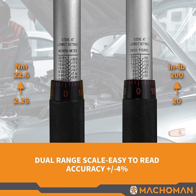MACHOMAN Ratchet Torque Wrench Set (TQW203)