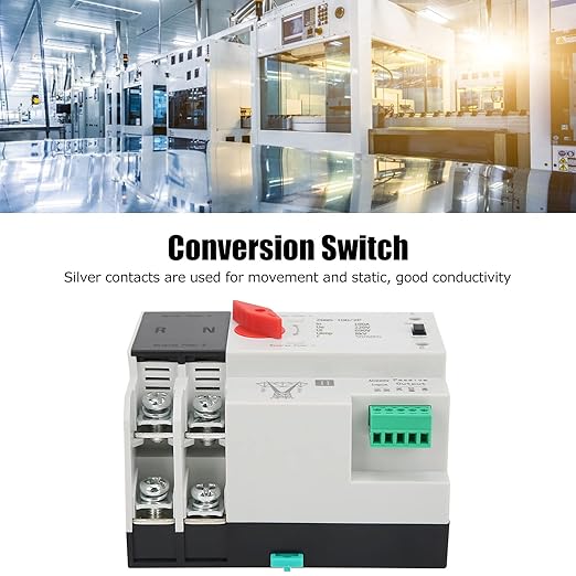 Power Automatic Transfer Switch Power Generator Changeover Switch ZGQ5-100/2P 220V Self Cast Conversion