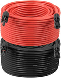 XRDS -RF Solar Extension Cable 8AWG 200FT 2-Pack (Red + Black), PV Wire with Male/Female Solar Connectors, Weatherproof Solar Panel Wire for RV, Boat, Inverter, Off-Grid Systems