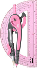 Mr. Pen- Compass and Protractor Set, Math Compass for Geometry and Drawing