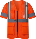 A-SAFETY Glow High vis Mesh safety Vest Class 3