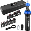 25-Piece Inch Pound Torque Screwdriver Set 1/4 Drive,10-80 In.lb Torque Screwdriver for Gunsmithing,Electronics, Bikes, Motorcycles & DIY Projects