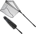 SAN LIKE Fishing Net Fish Landing Net Collapsible Fish Net with Anti-Slip Telescoping Rubber Pole Handle for Kids Adults in Saltwater Freshwater Multi-Size Extending to 37/42/43/51/69/71/89/98inch