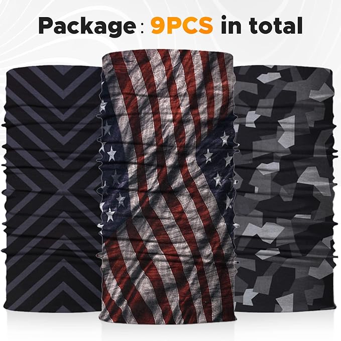 JOEYOUNG Headwear, Bandana, Neck Gaiter Head Wrap Headband Balaclava Magic Scarf