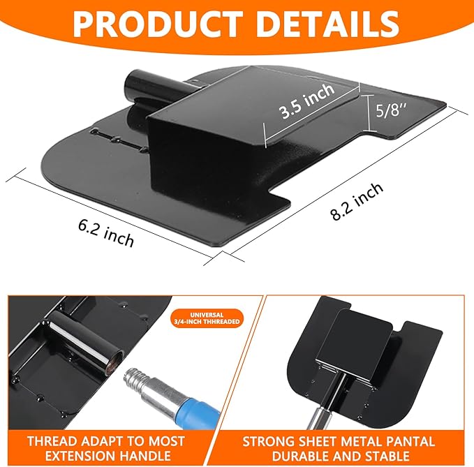 Board Corner Protector Placement Tool, Extension Handle for Board Corner Protector Replacement Head Trucking Accessories for Trucks - 1Pack